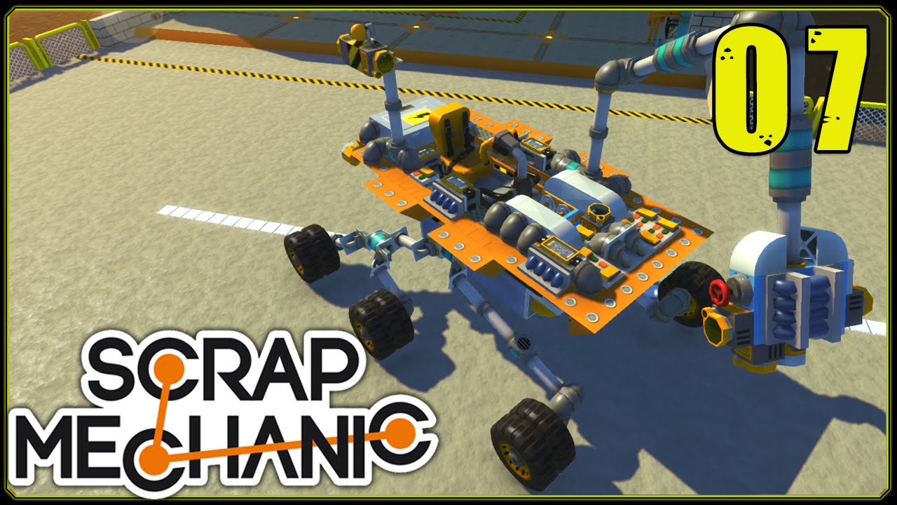 Scrap Mechanic || Scrappy Racers #7 | Mars Nasa Rover Racer!