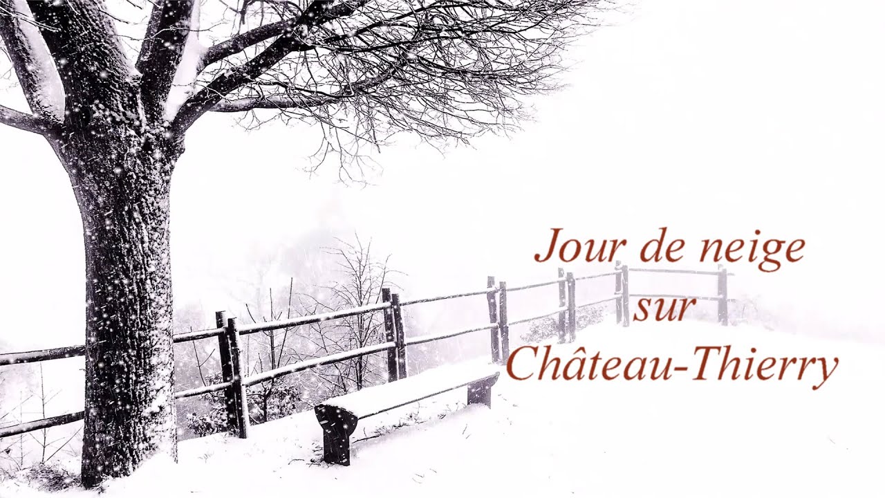 Jour de neige sur Château-Thierry janvier 2026