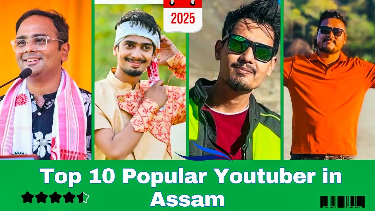 Assam top 10 youtubers 2025  😳