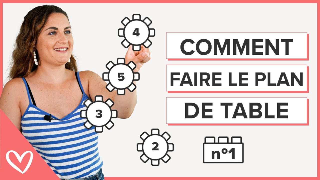 Comment faire LE PLAN DE TABLE de la réception 🍽️