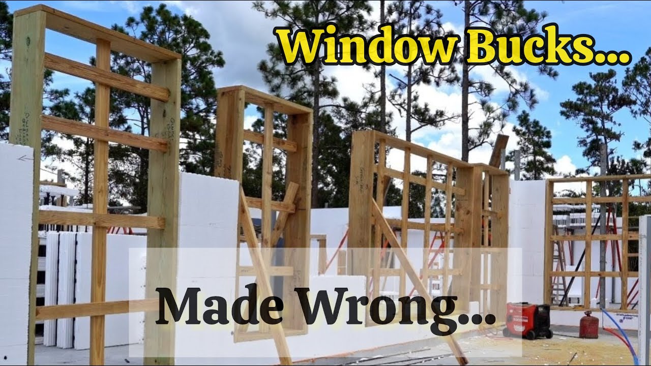 Remaking Window Bucks for a New ICF Home and more voids!