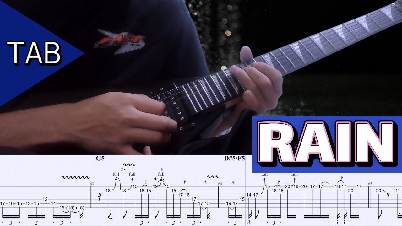 RAIN - Vinnie Moore | Guitar TAB | Lesson | Tutorial | Cover