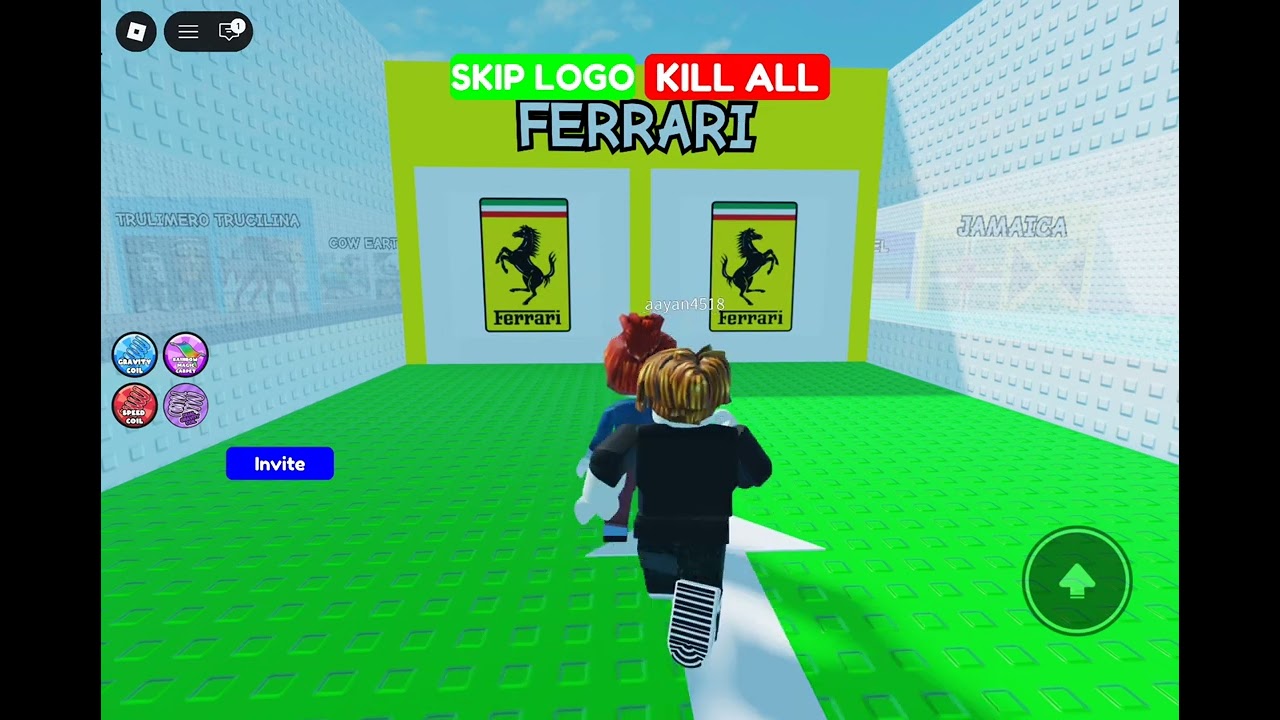Playing roblox