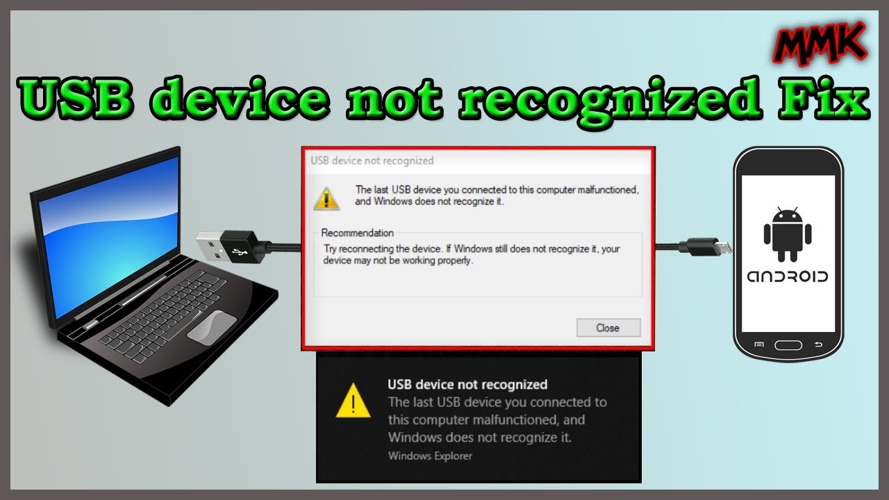Ошибка &laquo;USB-устройство не опознано&raquo; &mdash; решение: драйвер USB для Android в Windows 10