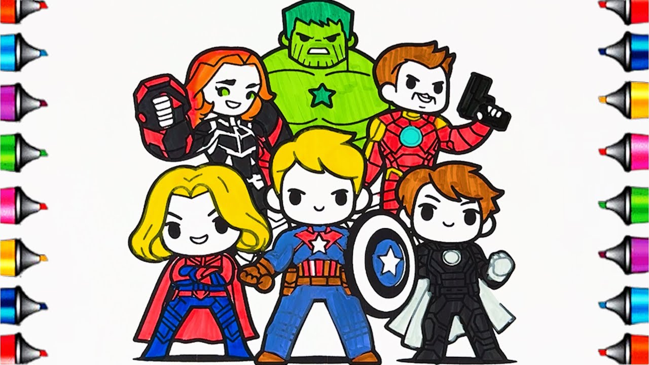 Marvel's Chibi Heroes / Coloring Pages