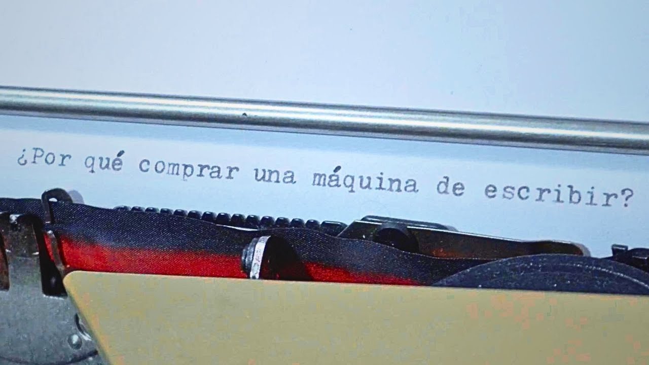 Necesitas una máquina de escribir