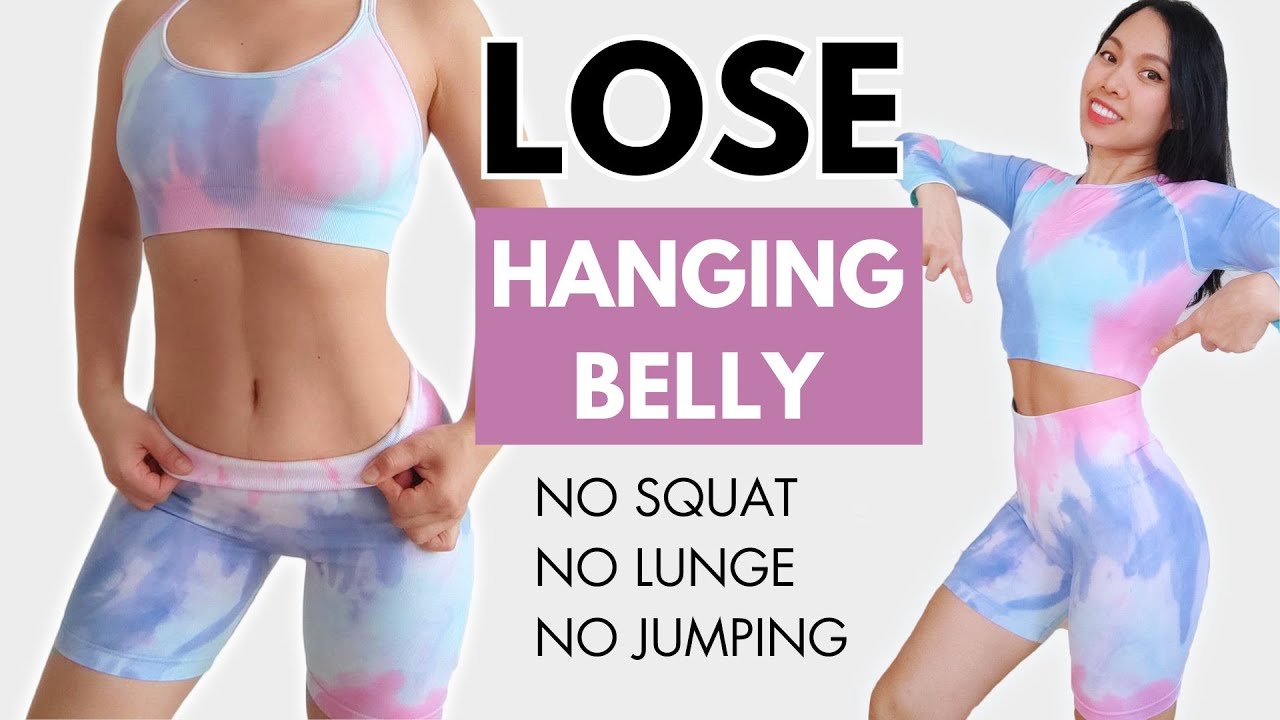 LOSE HANGING BELLY BULGE standing workout🔥 full body fat loss, no jumping/ squat/ lunge