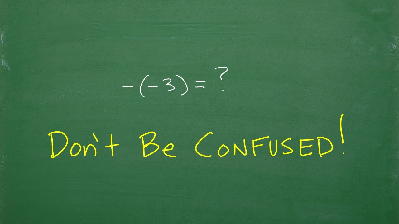 Negative of a Negative Number &ndash; Let&rsquo;s END the Confusion&hellip;