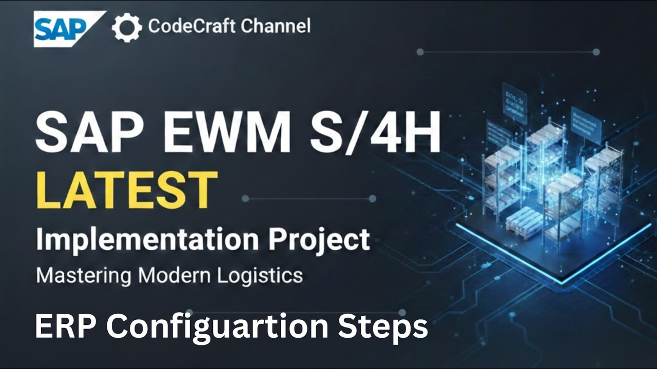 SAP EWM S/4HANA Implementation | ERP Configuration Steps Explained | CodeCraft (part 3)