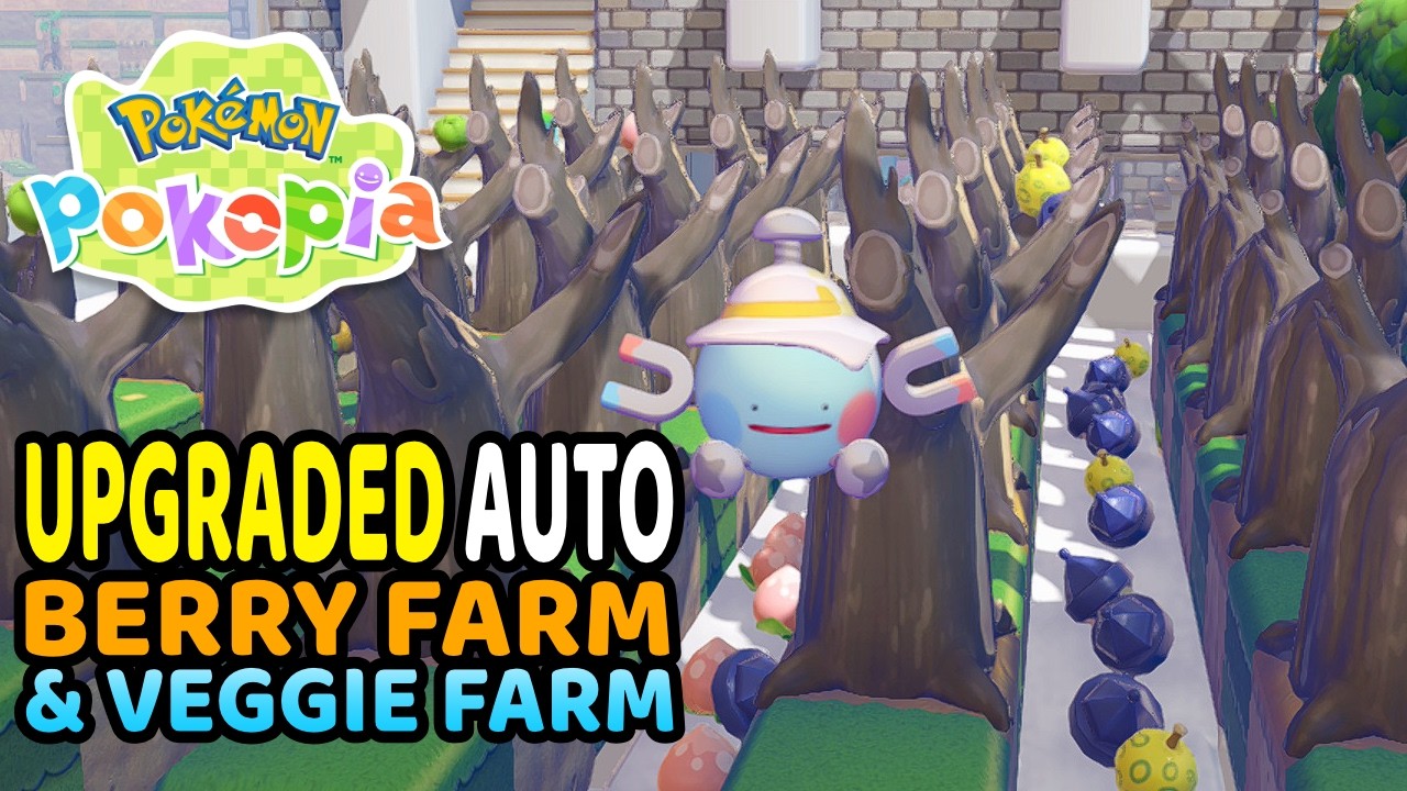 Upgraded Automatic Berry Farm and Auto Veggie Farm Build Pokemon Pokopia Huge Changes & Ideas