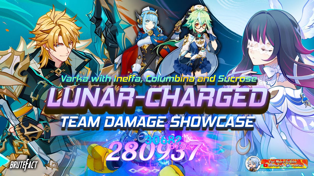 HOW GOOD IS VARKA IN LUNAR-CHARGED TEAM? | Varka with Ineffa, Columbina & Sucrose | Genshin Impact