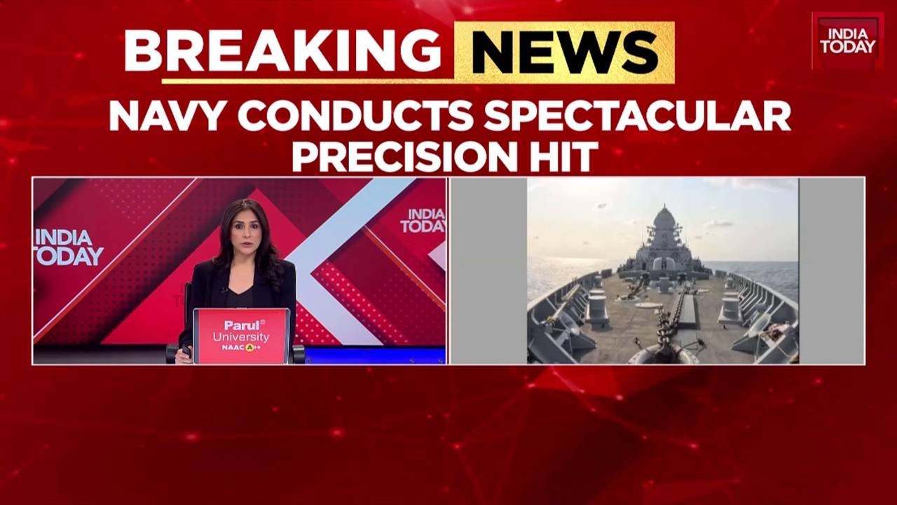 Amid Standoff With Pakistan, India Sends Big Message | INS Surat Showcases Missile Prowess |Pahalgam