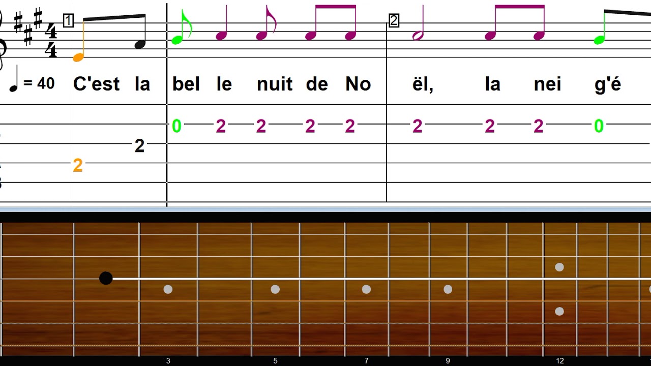 Petit Papa Noël Couplet A 40bpm