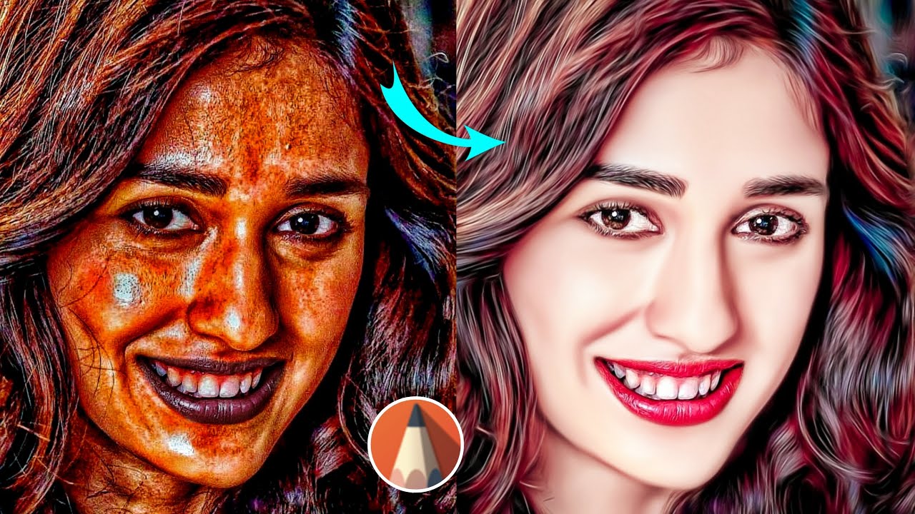 Oily Face Smooth Editing 🔥 Smooth Skin HDR Secret Tricks | Photo Editing | Sketchbook Editing