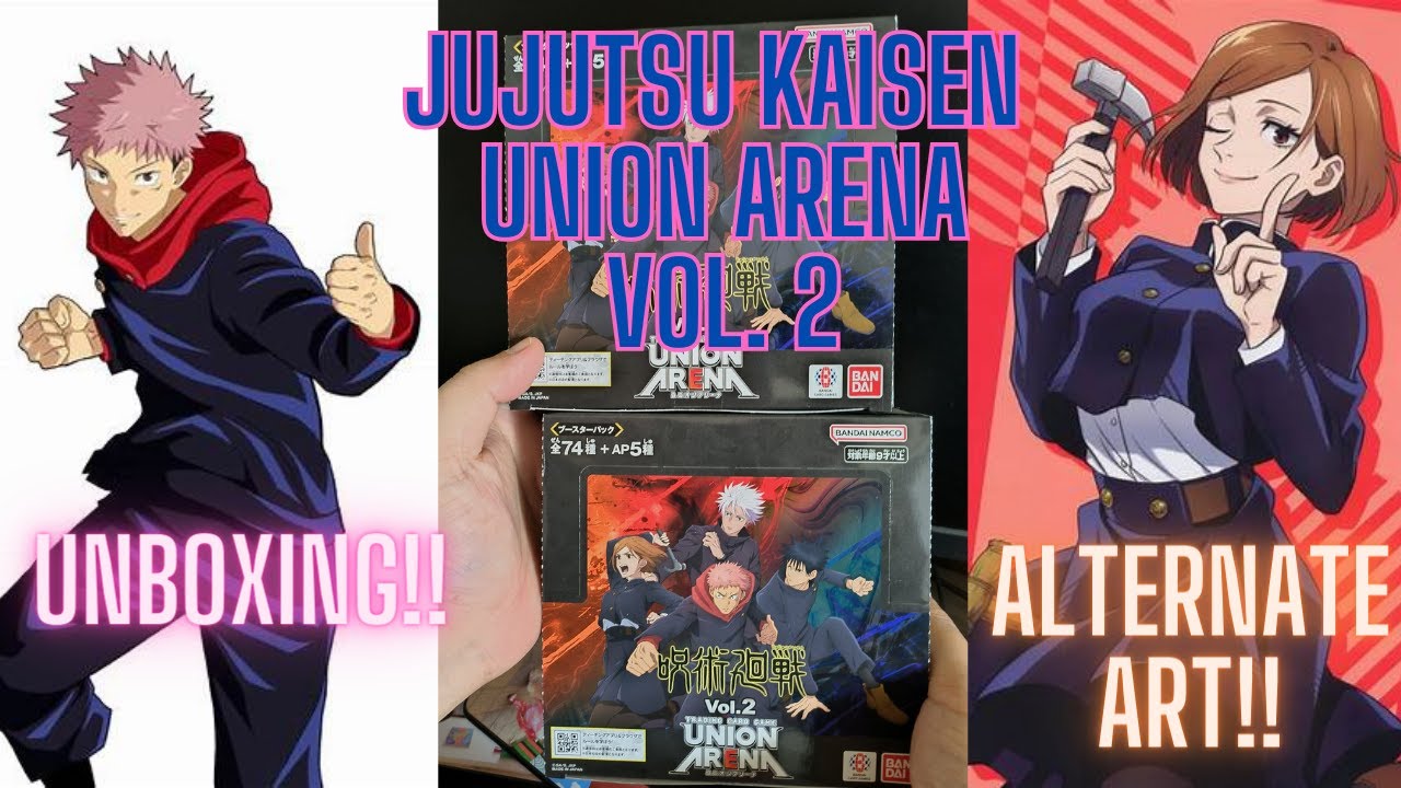 Opening New Jujutsu Kaisen Union Arena Vol. 2 booster boxes! Is this new set nicer? #unboxing