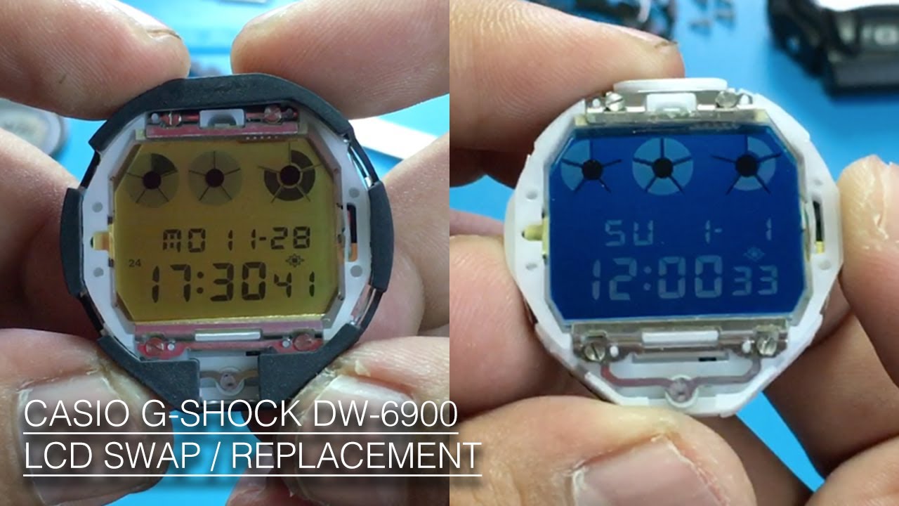 HOW TO REPLACE / SWAP LCD CASIO GSHOCK DW-6900. CARA UNTUK MENUKAR / SWAP LCD GSHOCK DW-6900