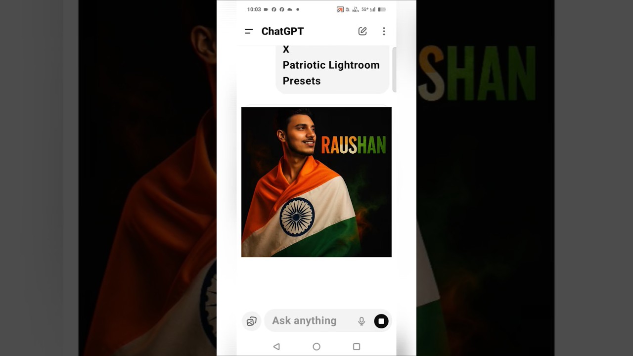 ChatGPT AI Made My Independence Day Photo Editings