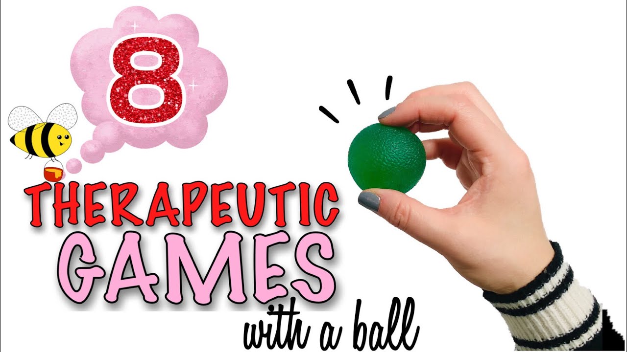8 FUN GAMES WITH BALL for FINE MOTOR & VISUAL MOTOR SKILLS l Teletherapy Hand Exercise for Writing
