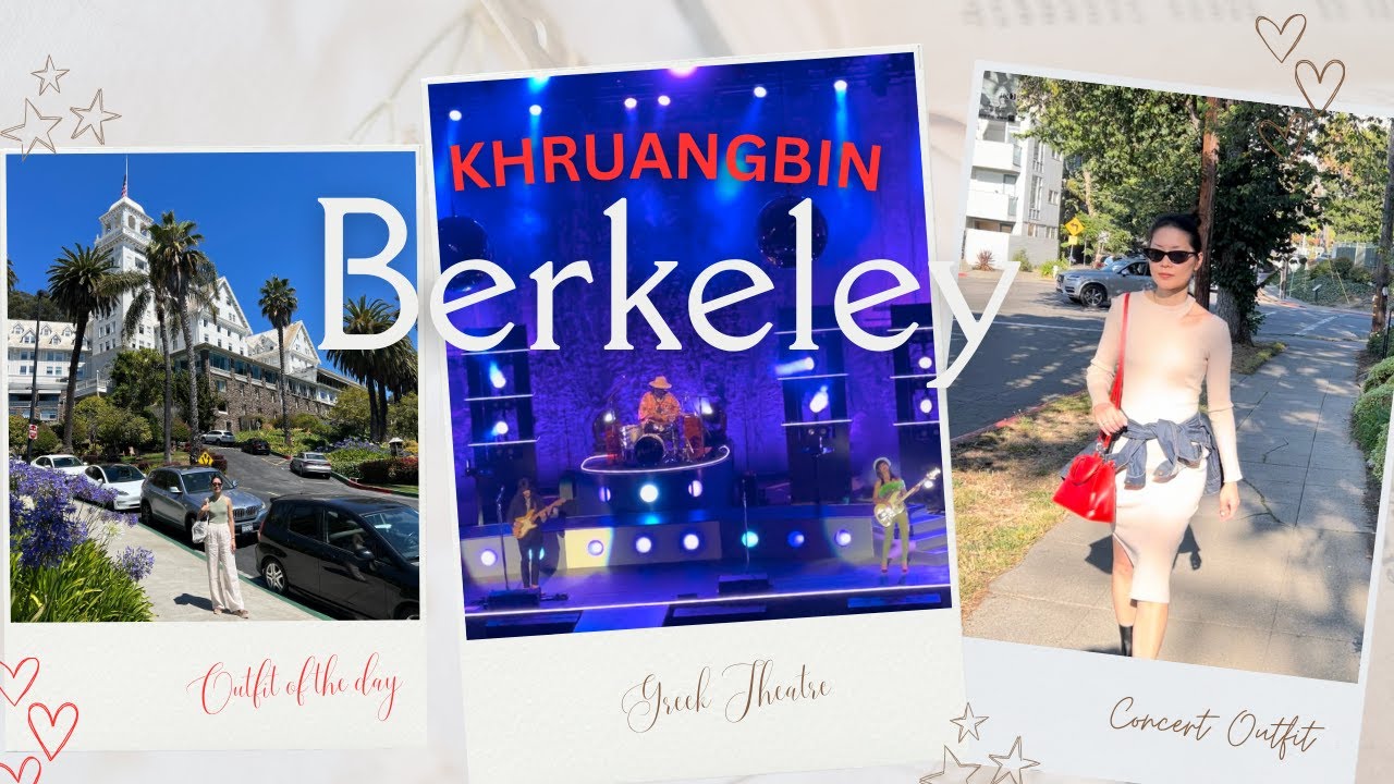 Berkeley vlog - Khruangbin concert - Claremont hotel - Greek Theatre