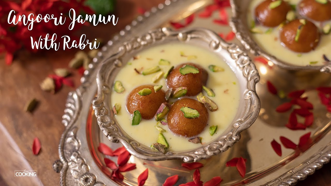 Angoori Jamun With Rabri | Sweet Recipe