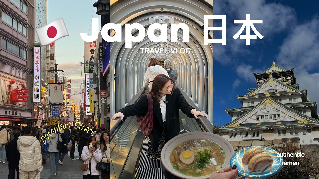 JAPAN travel vlog 🇯🇵 Let's explore Osaka! | with detailed guide & prices! 🍜