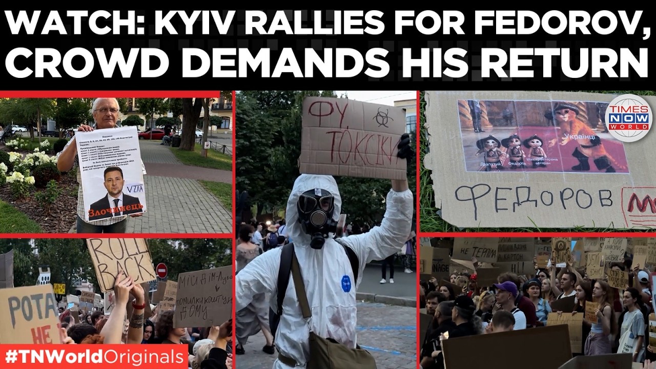 'RETURN FEDOROV': Protesters Challenge Zelensky Over Defence Minister's Dismissal | Times Now World