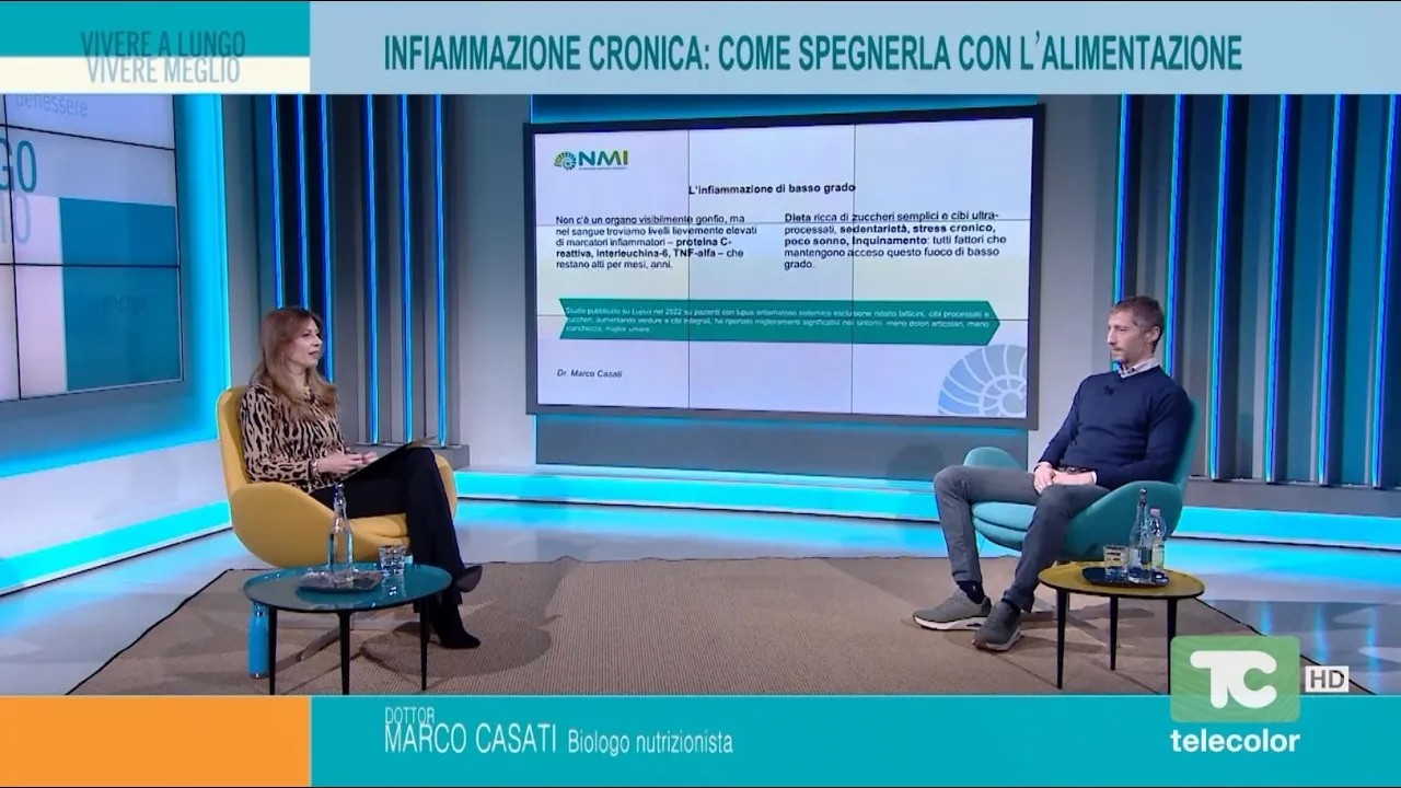 Vivere a lungo, vivere meglio: infiammazione cronica, come spegnerla con l'alimentazione  02.03.2026