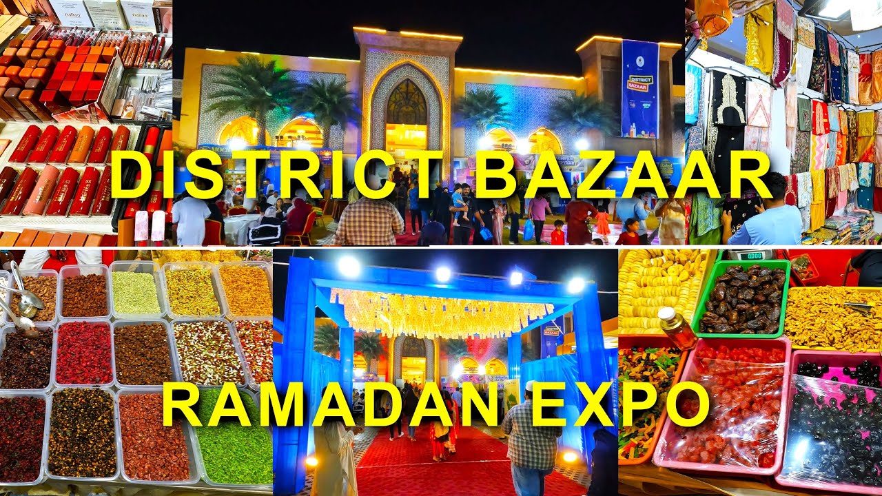 DISTRICT BAZAAR🎪 - RAMADAN EXPO! 💫EID SHOPPING TOUR🧥👗 HYDERABAD INDIA