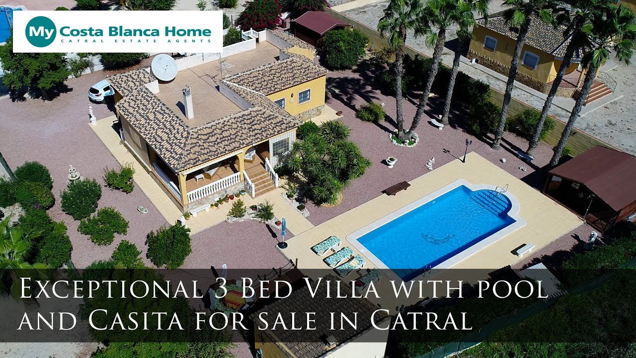 Exceptional 3 bedroom villa with casita and pool for sale in Catral