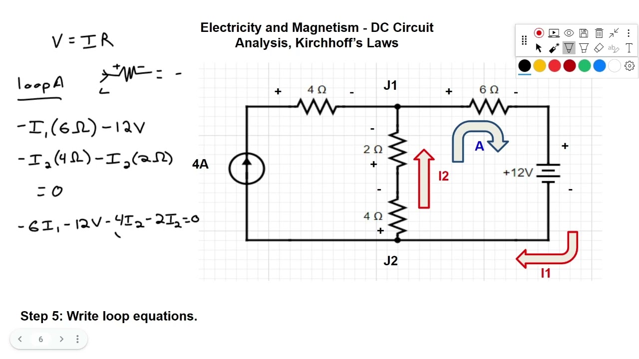 Kirchhoff's Laws - DC Circuit Analysis - FE Exam