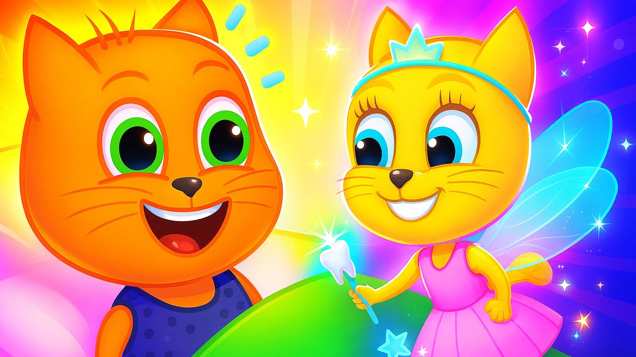 🔴 Cats Family in English 2025 - Tooth Fairy 😻  Cartoon for Kids