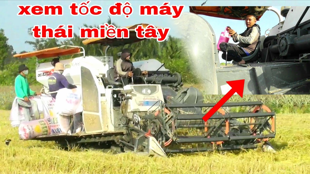 XEM MÁY CẮT KUBOTA DC105X THÁI MIỀN TÂY KHÁC PHỤC ĐIỂM YẾU CHẠY TỐC ĐỘ BAO PHÊ