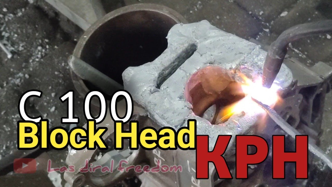 c100 blok head KPH part 1 | aluminium welding | aluminium brazing