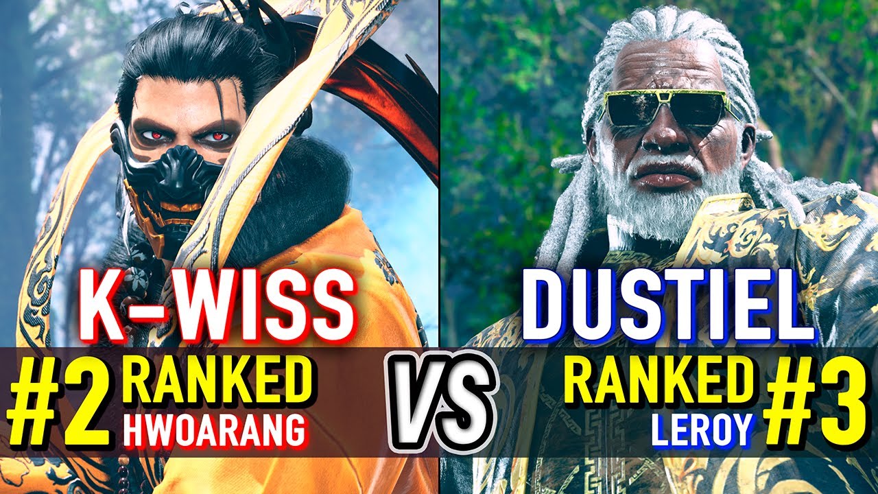 T8 🔥 K-WISS (#2 Ranked Hwoarang) vs DUSTIEL (#3 Ranked Leroy) 🔥 Tekken 8 High Level Gameplay