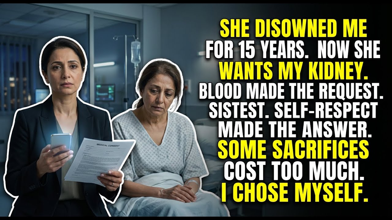 My Sister Disowned Me — Then Came Back Needing My Kidney  Family Betrayal Story