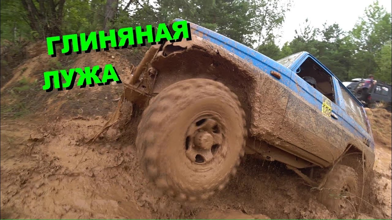 suzuki samurai vs toyota land cruiser in clay puddle