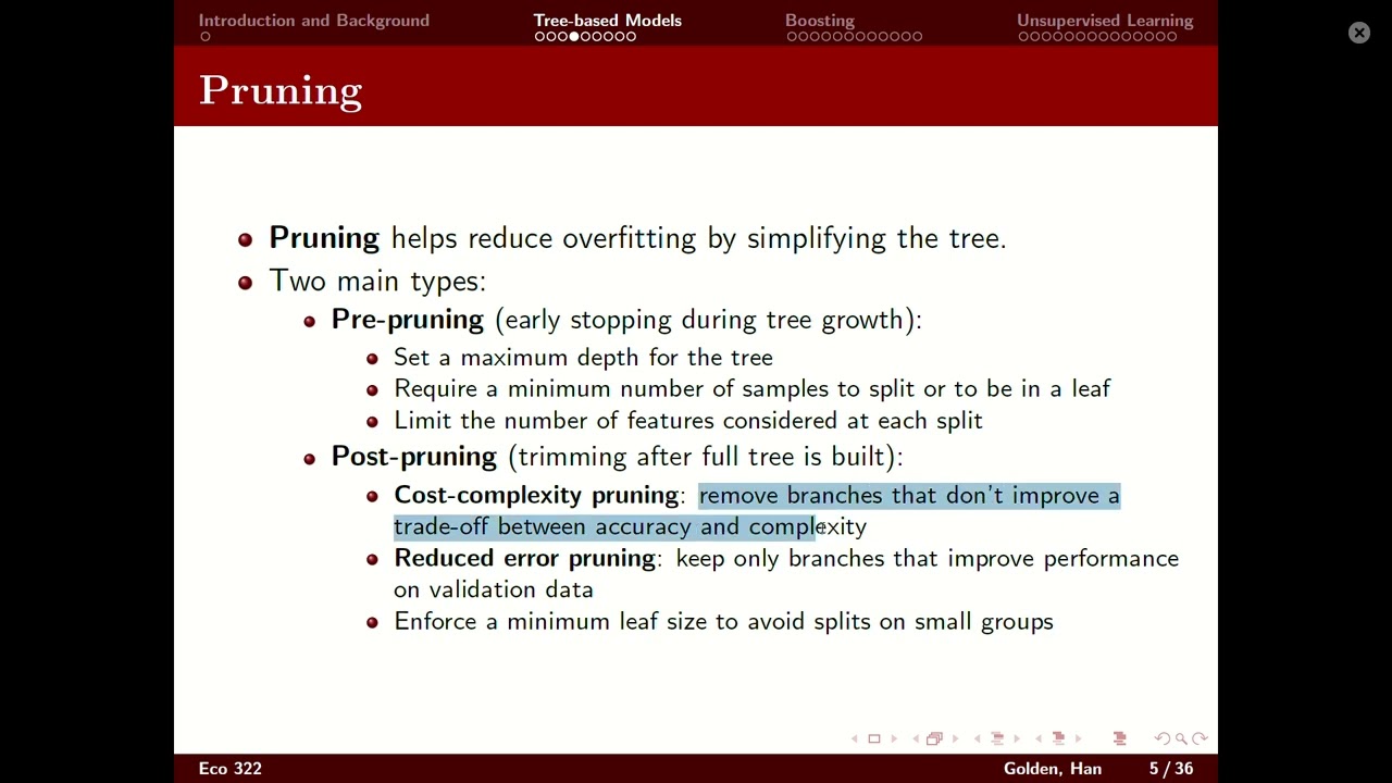 Tree Based Models