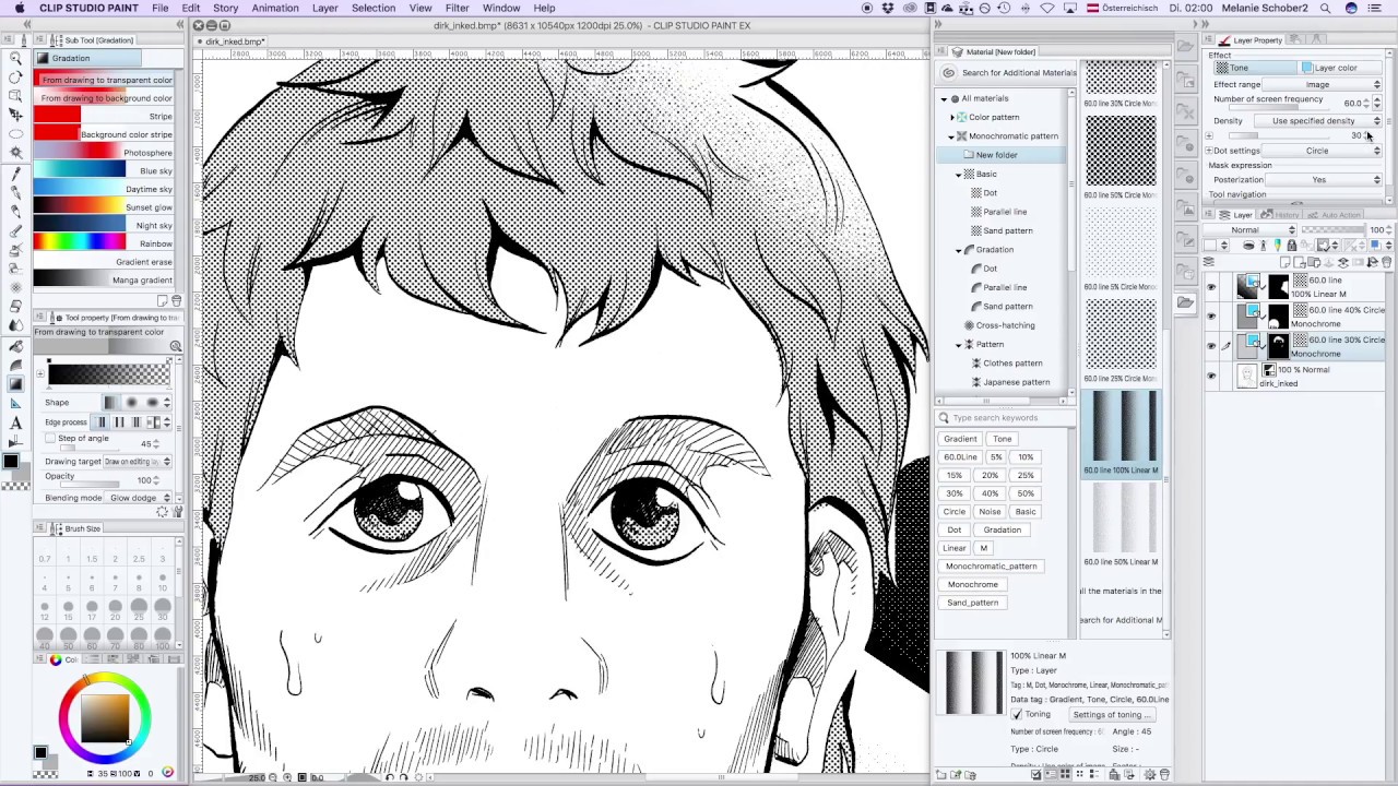 Rastern mit Clip Studio Paint