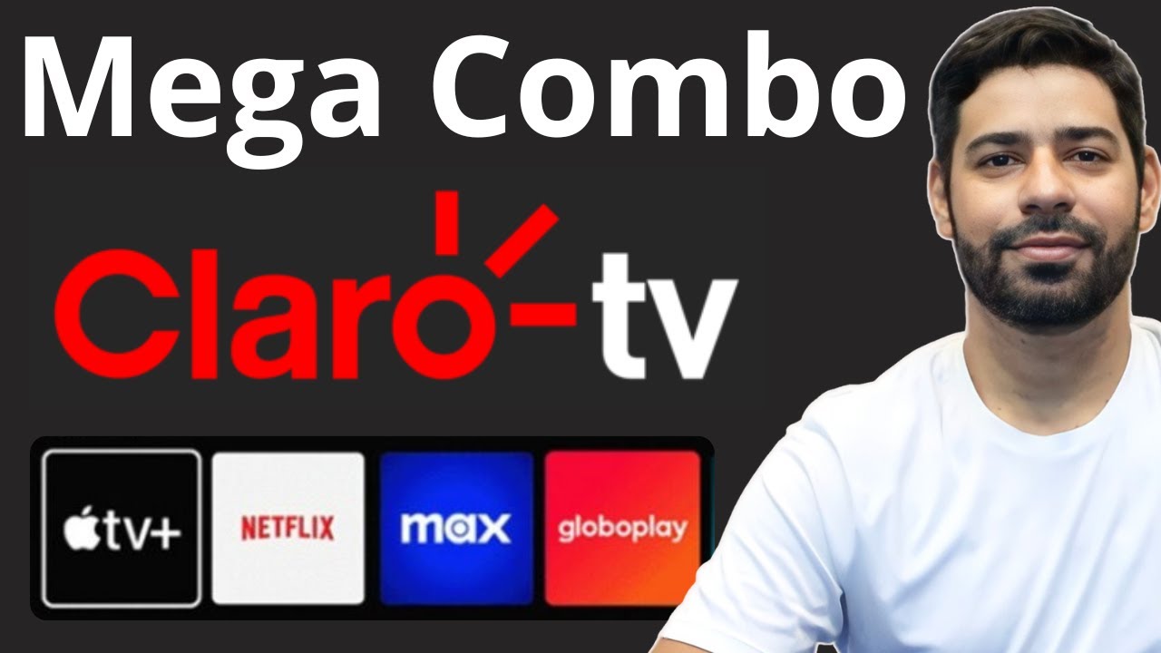 Combo Claro TV + [Apple Tv + Globoplay + Netflix + Max].