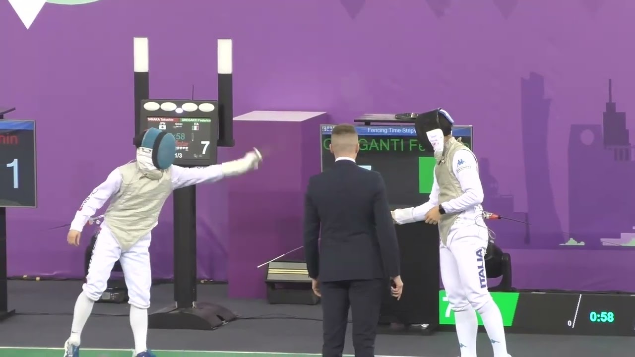 Riyadh World Championships 2024 JMF - L64 - Tanaka Takushi JPN v Federico Greganti ITA