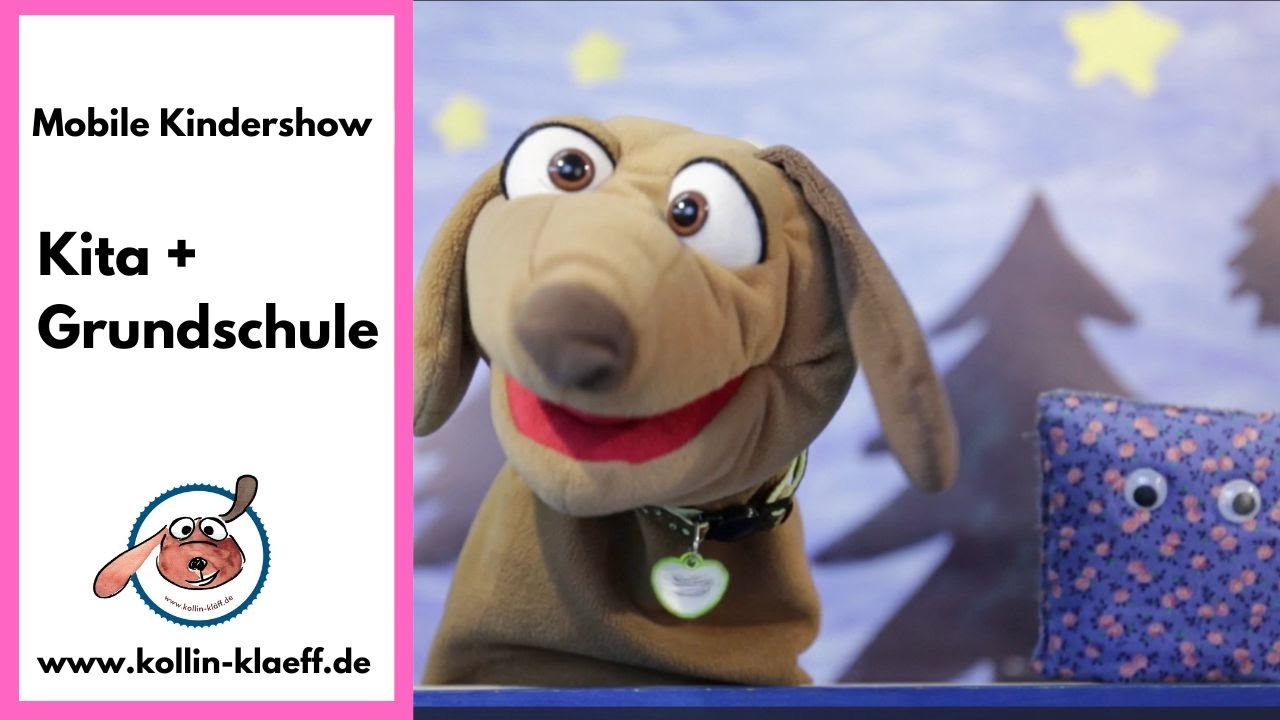 Book now : lustiges Puppentheaer f&uuml;r Kinder mit Kollin Kl&auml;ff