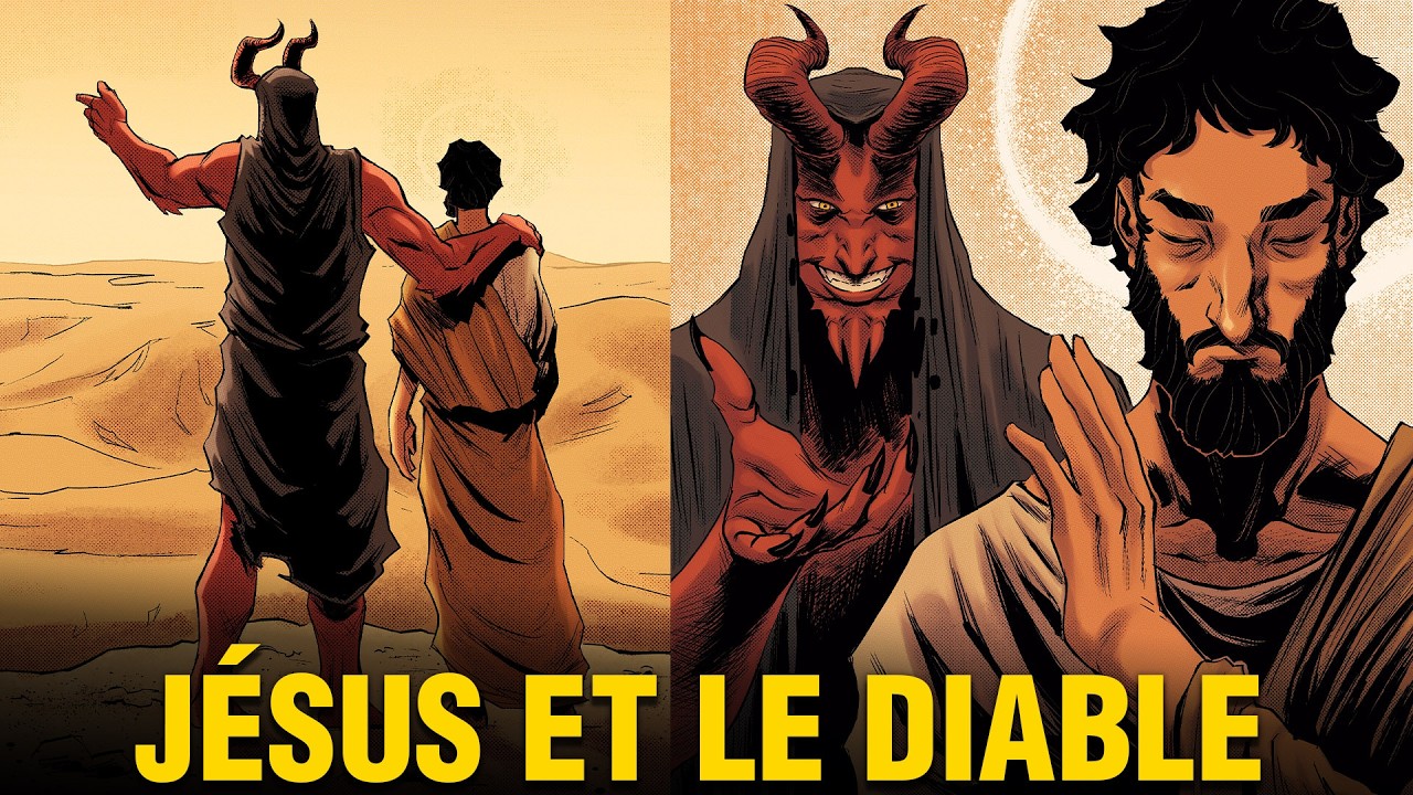 J&eacute;sus et le Diable dans le D&eacute;sert - La Tentation du Christ - Histoires Bibliques