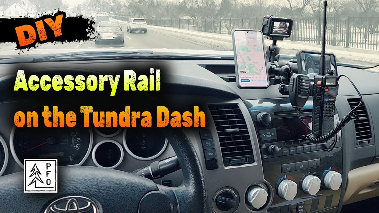 How to attach a T-Slot rail to the dash of a 2nd Gen Toyota Tundra