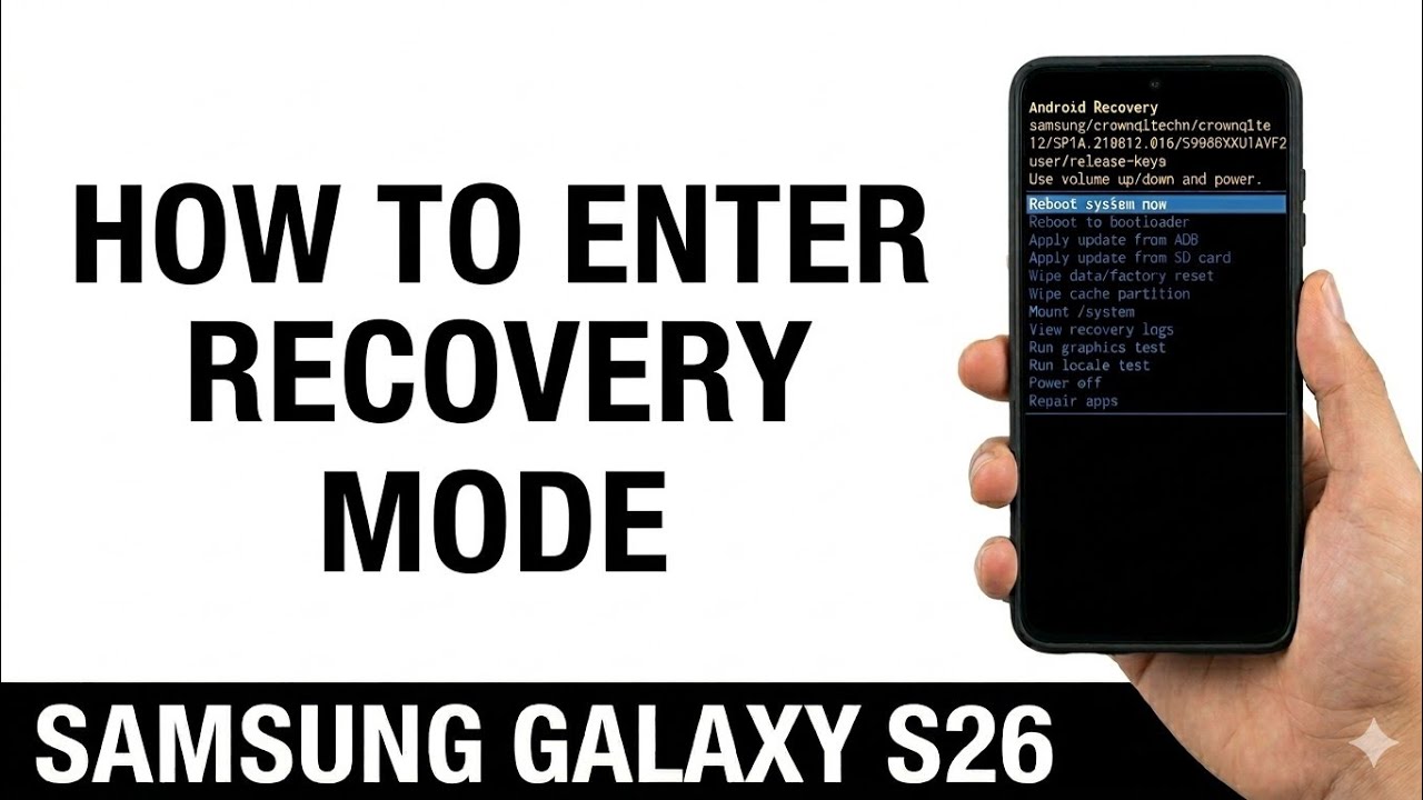 Samsung Galaxy S26, S26+, S26 Ultra | Как войти в режим восстановления на телефоне Samsung Galaxy
