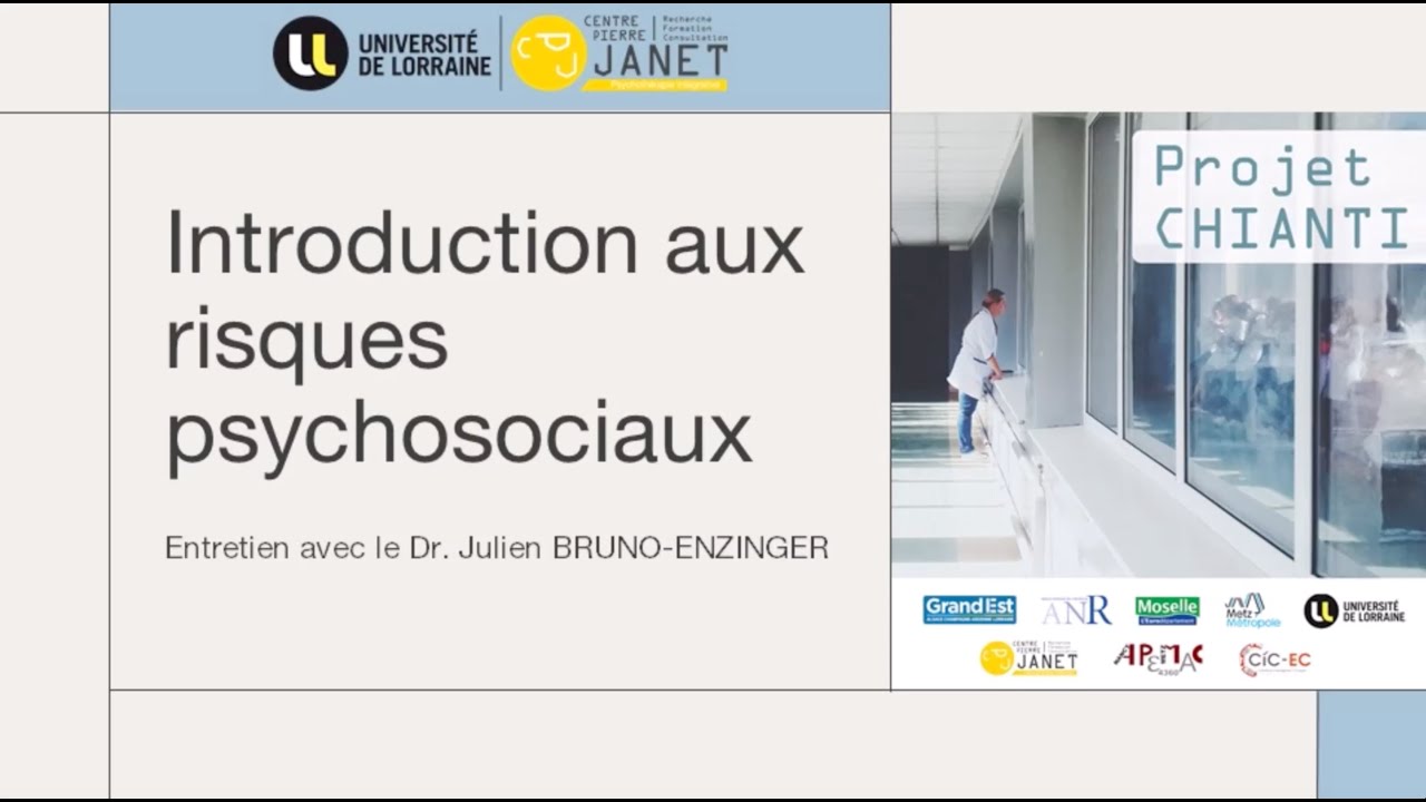 Formation à distance asynchrone : Introduction aux risques psychosociaux, présentée par Julien Bruno