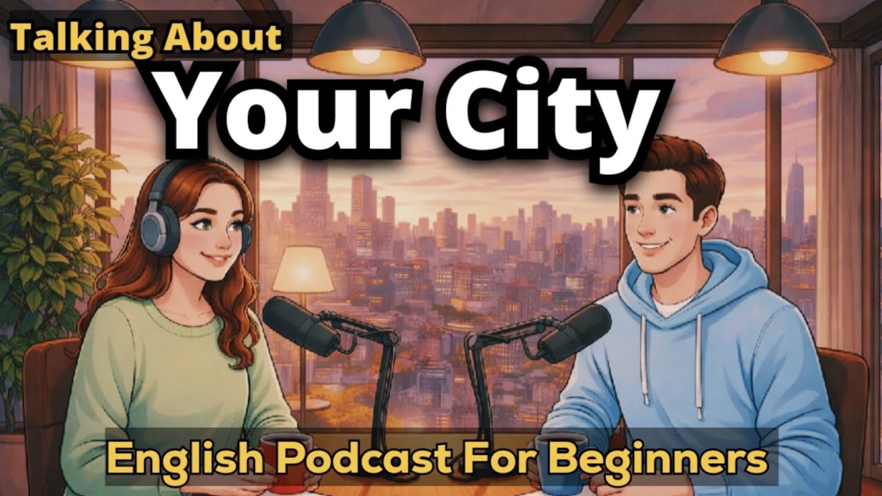 Talking About Your City in English | English Podcast for Beginners (A1–B1)