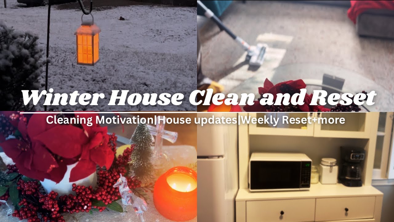 *NEW* Winter House Clean and Reset| Cleaning Motivation | New decor Update| Laundry Motivation+More 