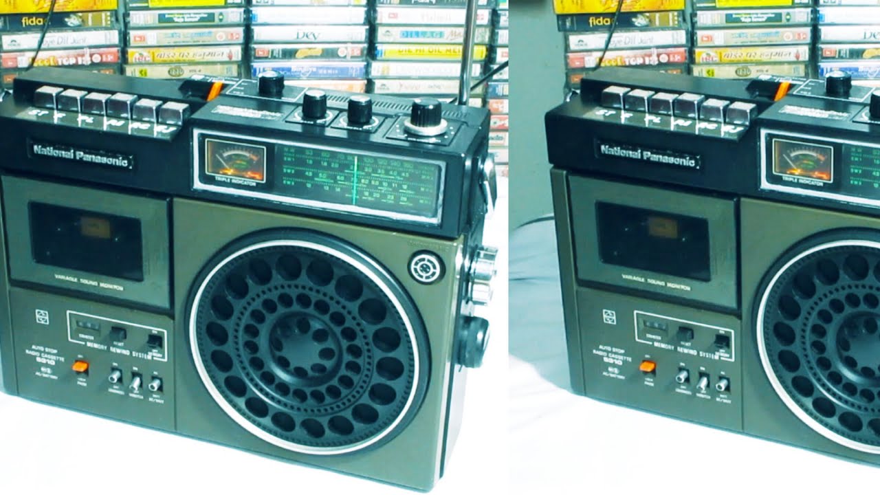 National Panasonic R-5310B 4Band radio cassette tape recorder