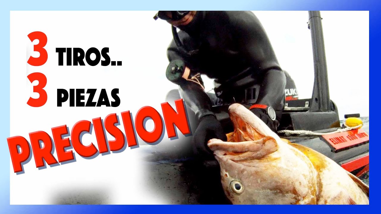 3 Tiros 3 Piezas - ALTA precision y efectividad en la Pesca submarina