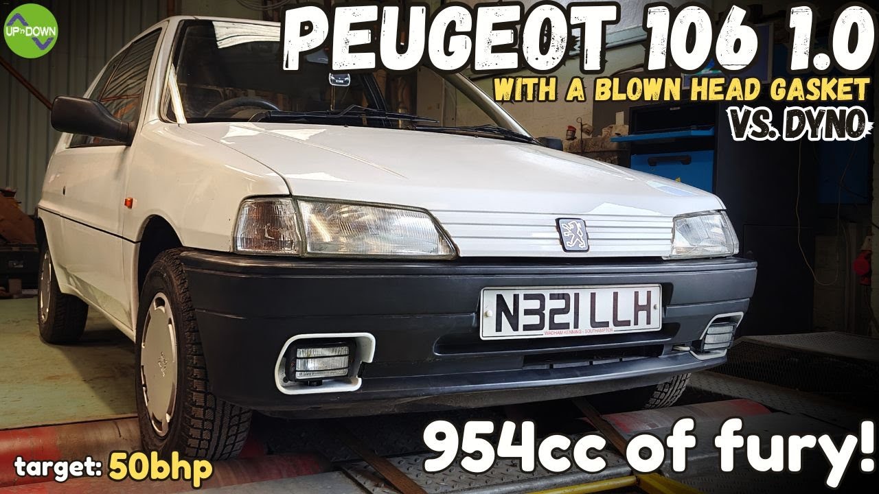 PEUGEOT 106 1.0 vs. Dyno | Will a blown head gasket stop this plucky Pug?!